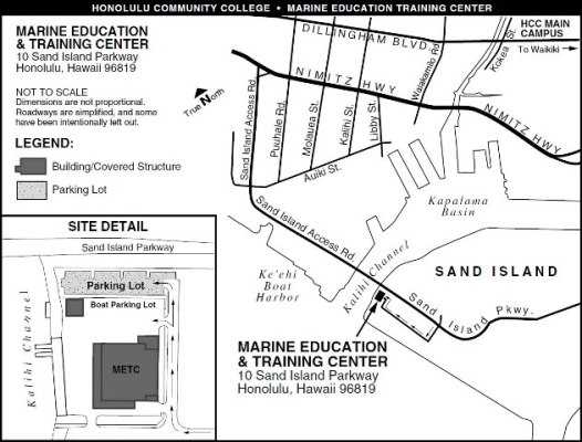 Map of Marine Education Training Center