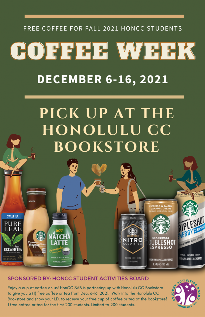 Free Coffee for HonCC Students