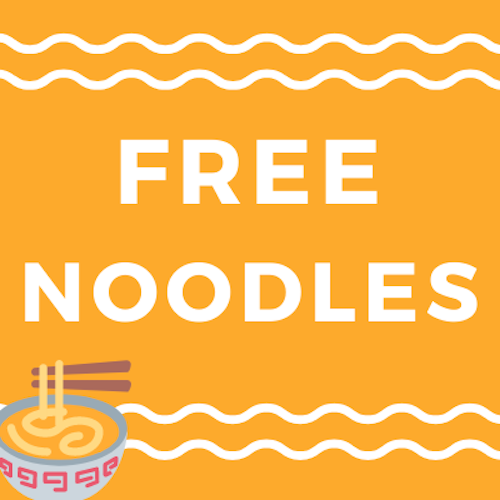 Lunch on US! Get Your Free Noodles!