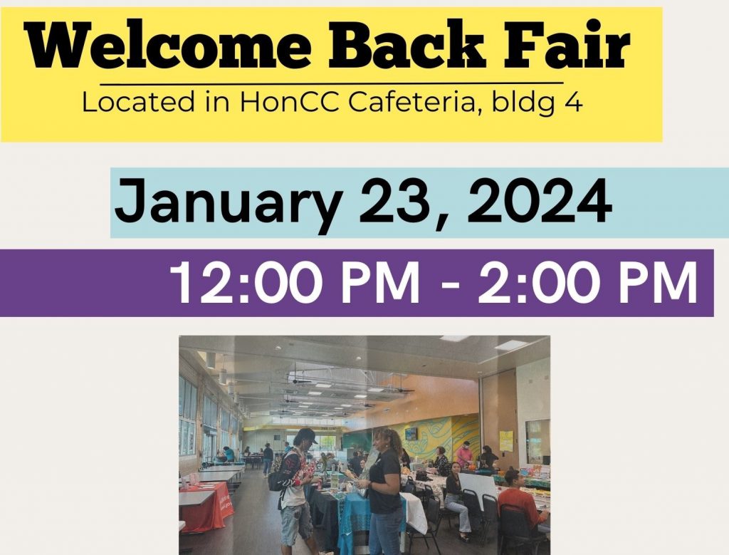 Welcome Back Fair Spring 2024