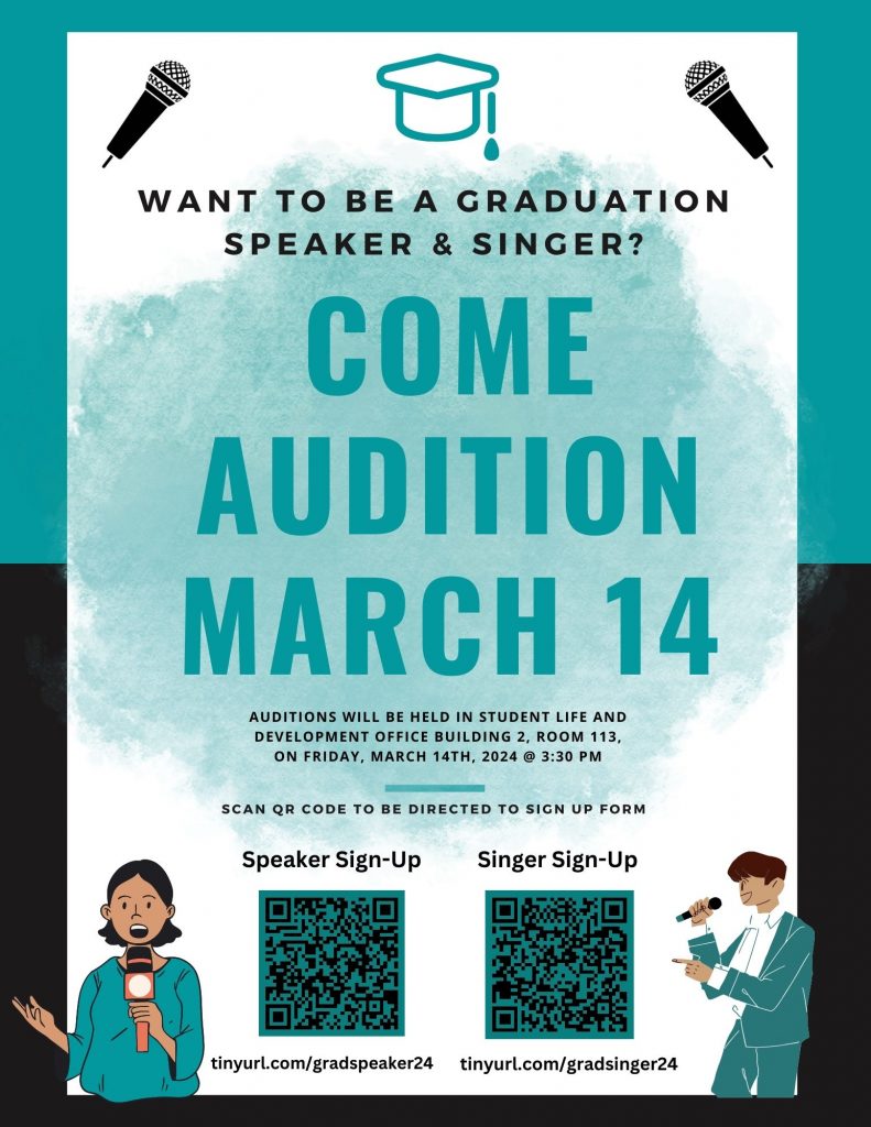 Want to be a Graduation Speaker & Singer?