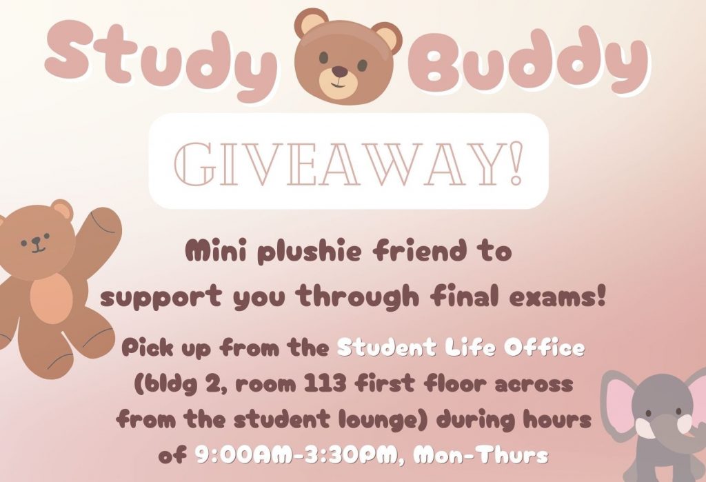 STUDY BUDDY GIVEAWAY